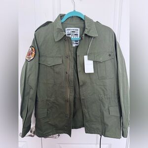 Zadig & Voltaire khaki jacket size 38 European. US 6 brand new with tags